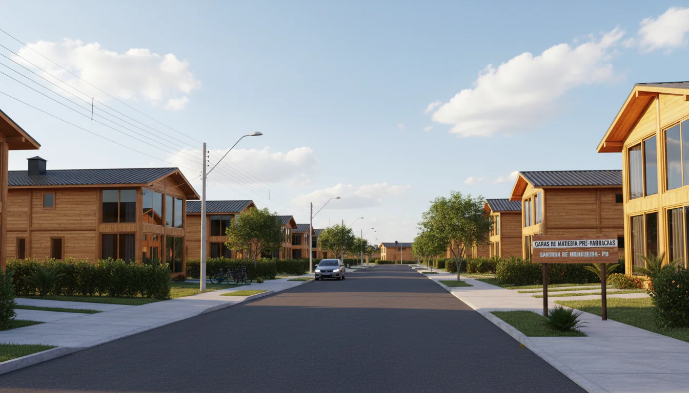 Casas de Madeira Pré-Fabricadas em Santana de Mangueira – PB