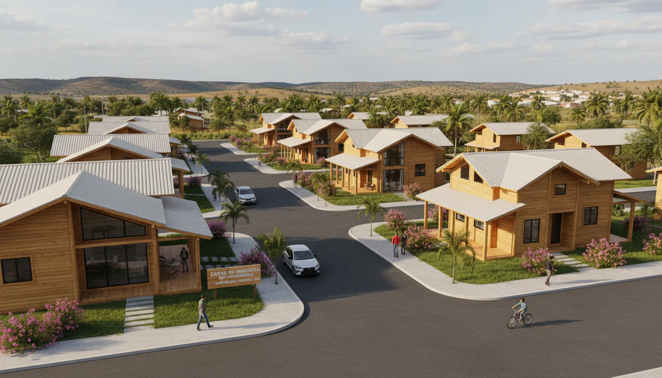 Casas de Madeira Pré-Fabricadas em Santana dos Garrotes – PB