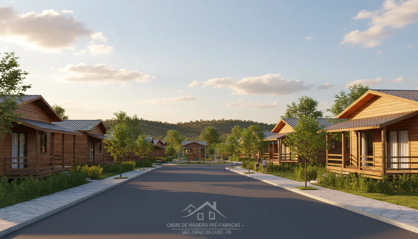 Casas de Madeira Pré-Fabricadas em São João do Cariri – PB