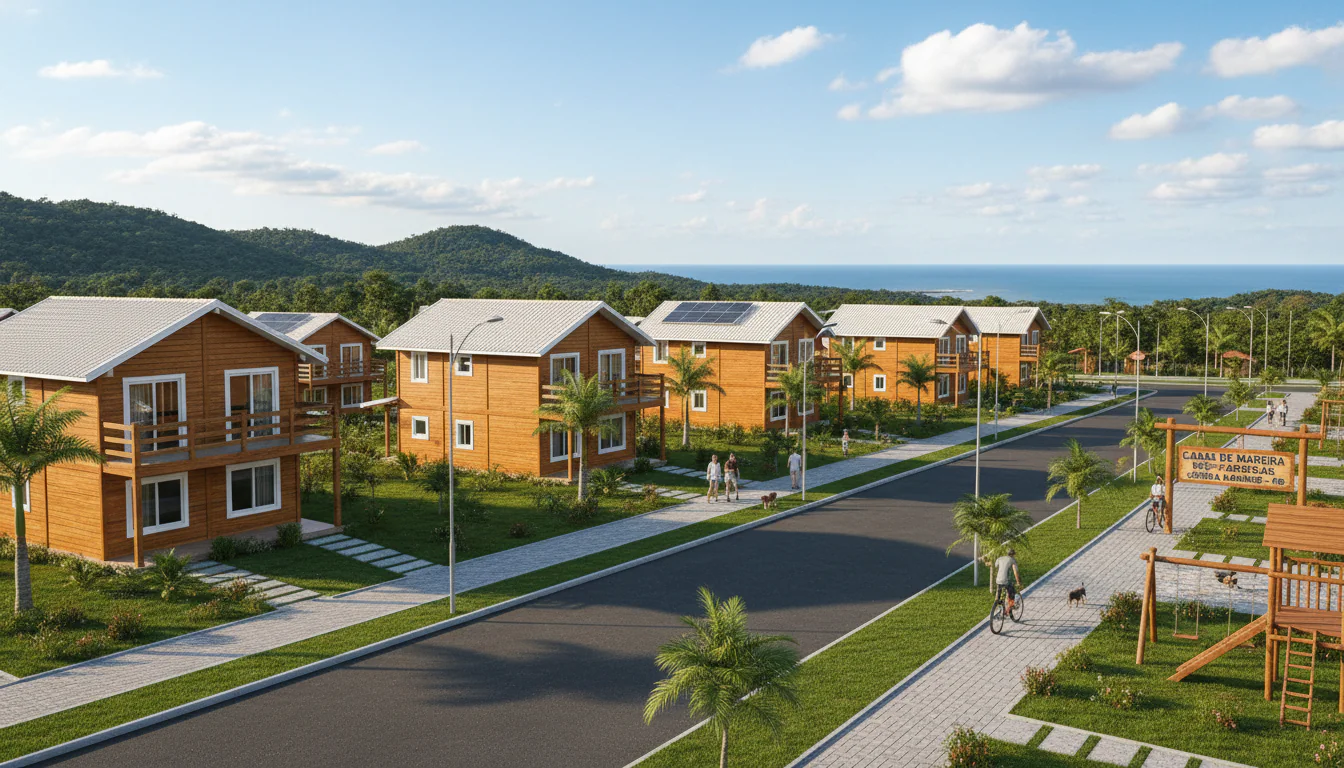 Casas de Madeira Pré-Fabricadas em Serra Grande – PB