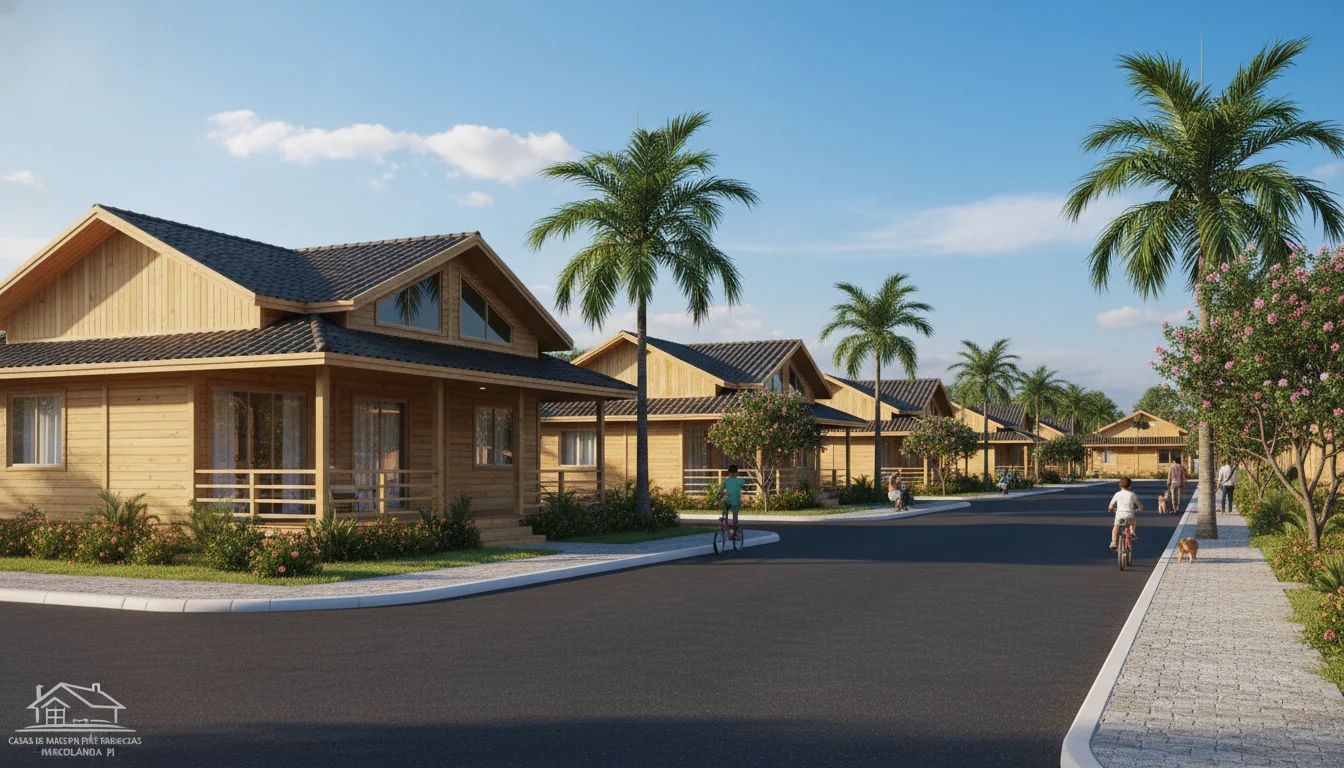 Casas de Madeira Pré-Fabricadas em Marcolândia – PI