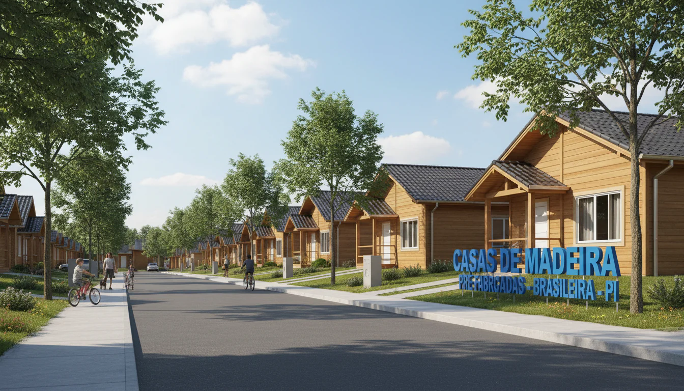 Casas de Madeira Pré-Fabricadas em Brasileira – PI