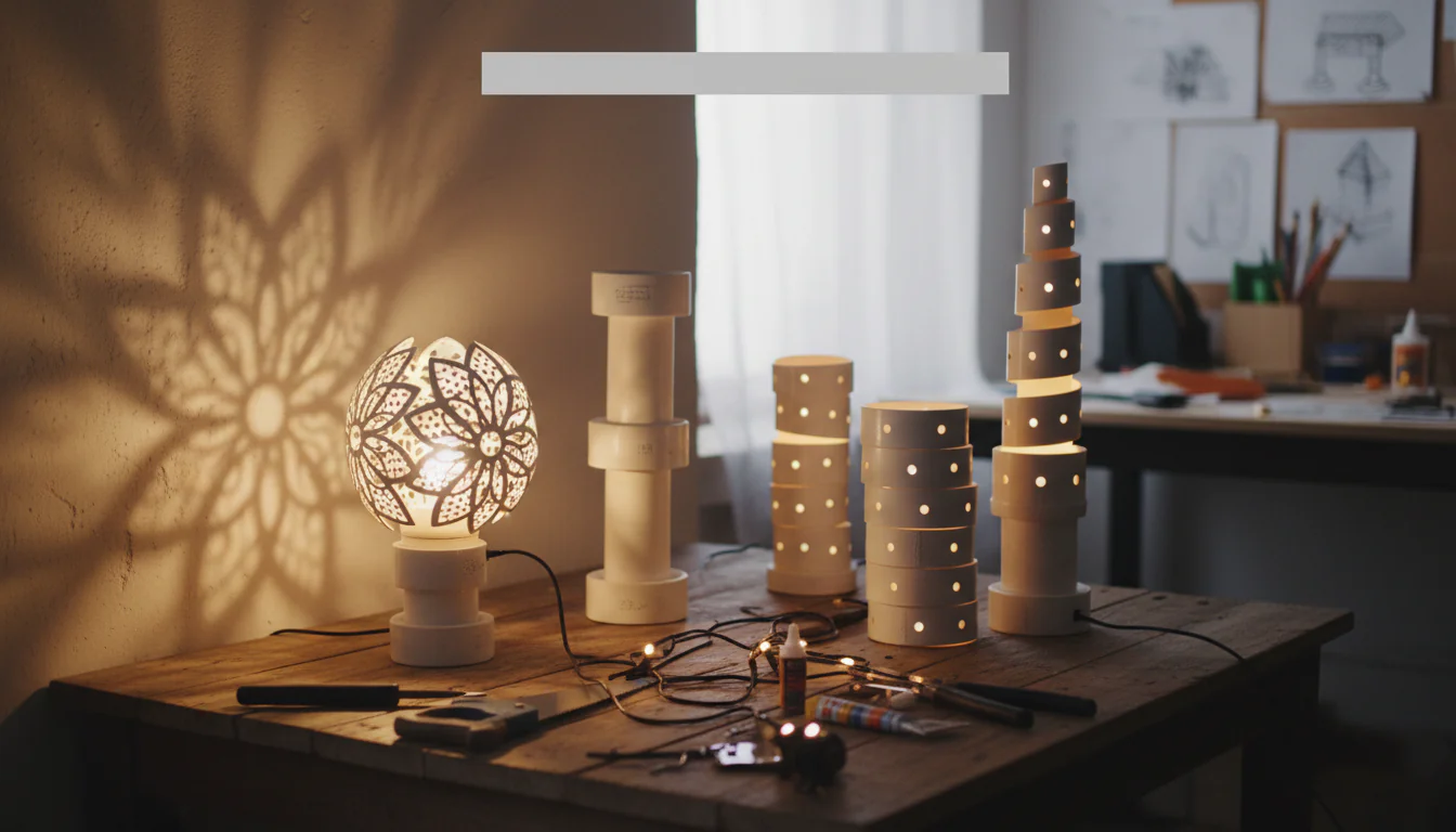 Luminária de PVC: tutoriais e ideias para iluminar