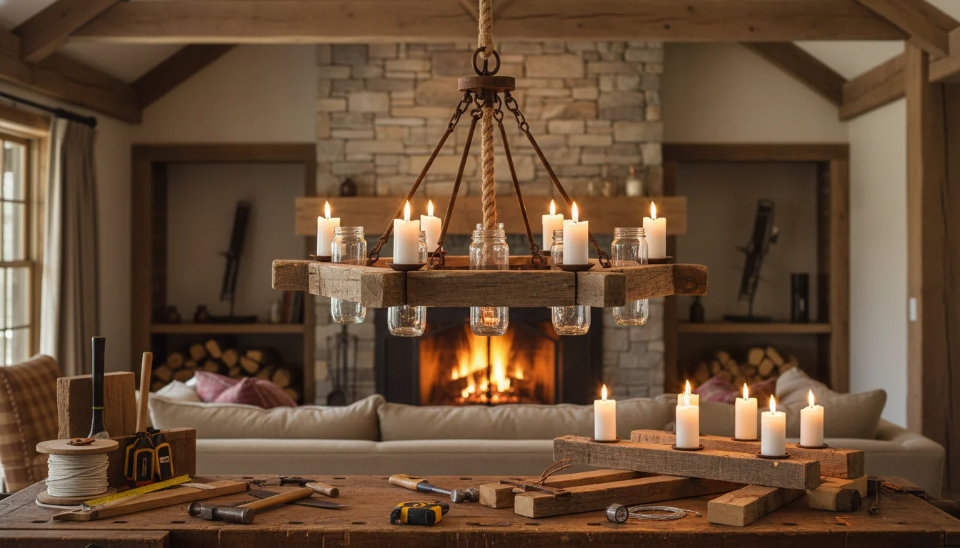 Lustre rústico: tutoriais