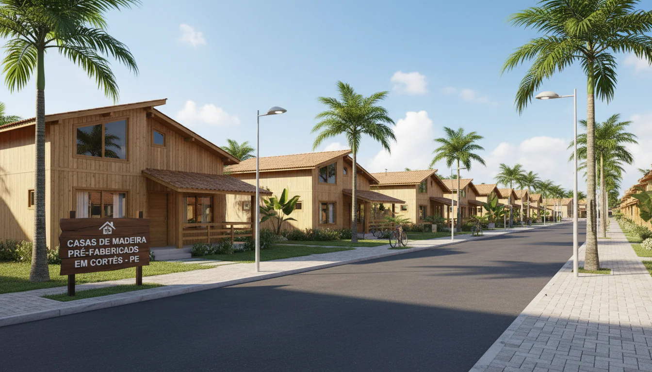 Casas de Madeira Pré-Fabricadas em Cortês – PE Casas de Madeira Pré-Fabricadas em Cortês – PE