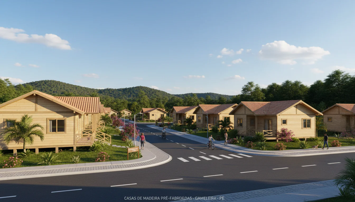 Casas de Madeira Pré-Fabricadas em Gameleira – PE
