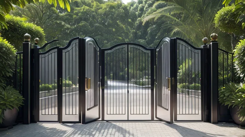 Aberturas Portão Pivotante: O Segredo para uma Entrada de Luxo em sua Construção!