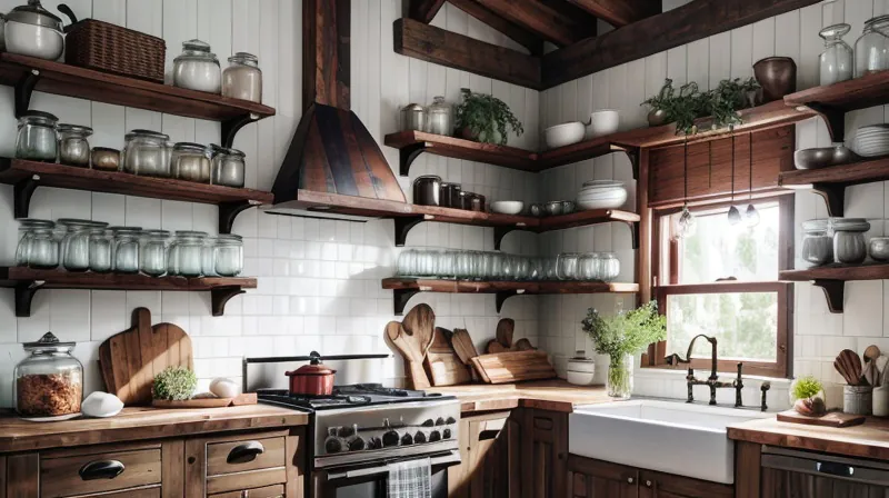 Decoração de Prateleiras de Madeira para Cozinha: Dicas e Estilo